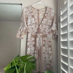 For Love & Lemons Temecula mini dress in Ivory.